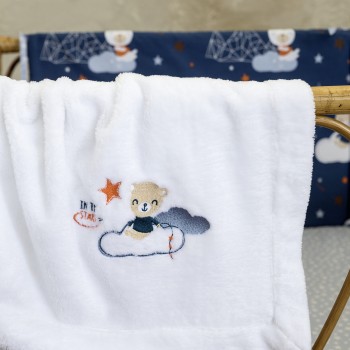 Nima Bebe Κουβέρτα 80x110 - Nighty Night Λευκό