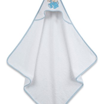 Κάπα κεντητή Bear 04 Blue 75x75