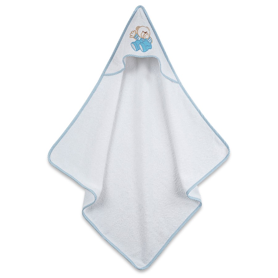 Κάπα κεντητή Bear 04 Blue 75x75