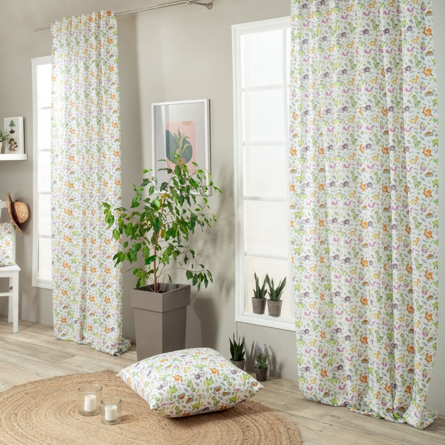 Κουρτίνα (Έτοιμη Ραμμένη) Dino - 140x260cm