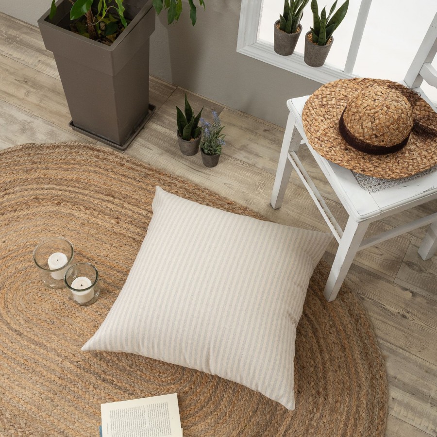 Μαξιλαροθήκη Guensa 11 - 65x65cm δαπέδου με γέμιση