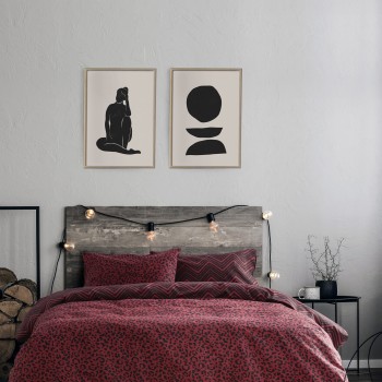 Kocoon Home Σετ Σεντόνια Μονά - Zola Bordeaux    (2 x 160x270   52x72)