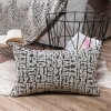 Μαξιλαροθήκη Letters 03 - 30x50cm με γέμιση