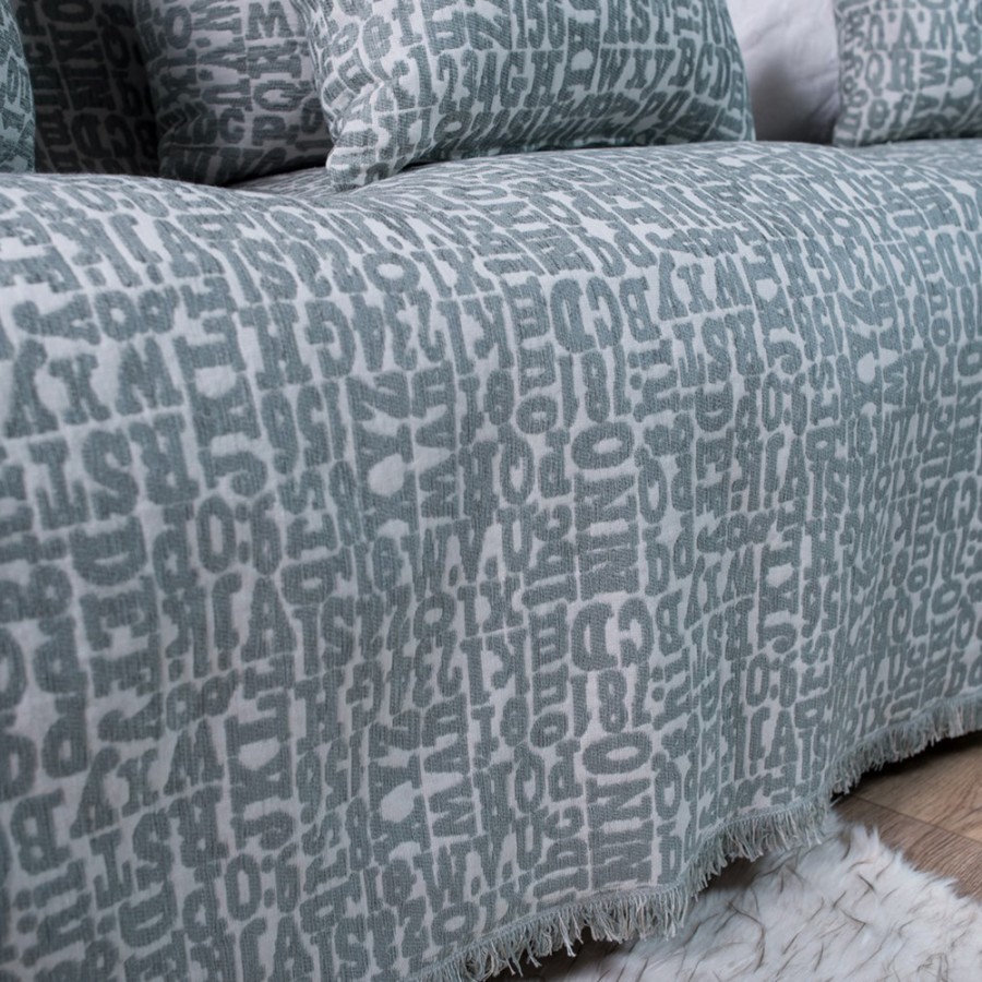 Διακοσμιτικό Ριχτάρι Letters 04 - Μονοθέσιο 180x150cm