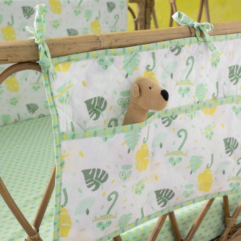 Nima Bebe Βρεφική θήκη οργάνωσης 60x30 - Akunga Πράσινο, Κίτρινο