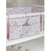 Nima Bebe Βρεφική θήκη οργάνωσης 60x30 - Chirp Chirp Ροζ, Λευκό