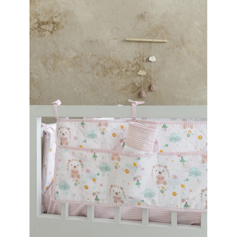 Nima Bebe Βρεφική θήκη οργάνωσης 60x30 - Hello Baby Λευκό, Ροζ