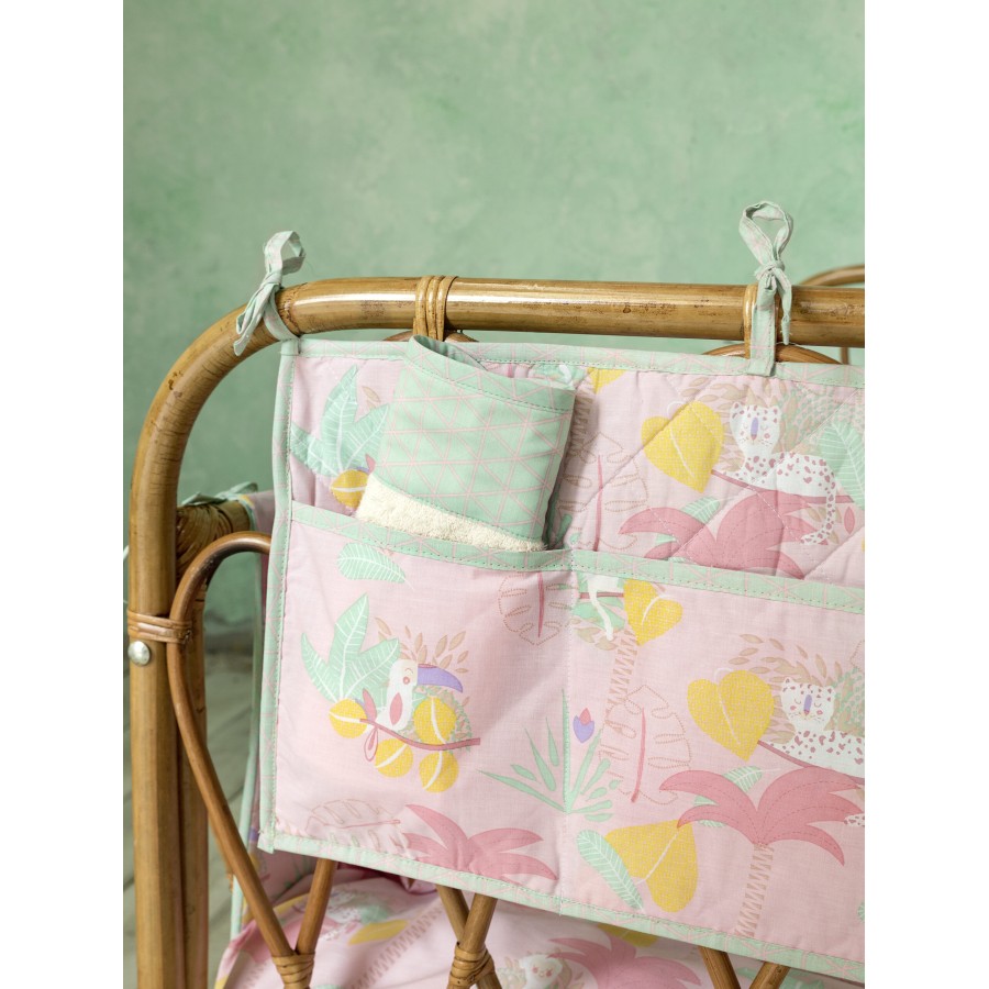 Nima Bebe Βρεφική θήκη οργάνωσης 60x30 - Little Paradise Ροζ, Πράσινο