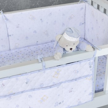 Nima Bebe Βρεφική θήκη οργάνωσης 60x30 - Muffy Γκρι, Λευκό