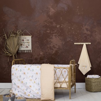 Nima Bebe Κουβερλί Κούνιας - Baloo Μπεζ, Γκρι   100x140