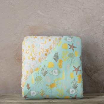 Nima Bebe Κουβερλί Κούνιας - Oceanis Πράσινο   100x140