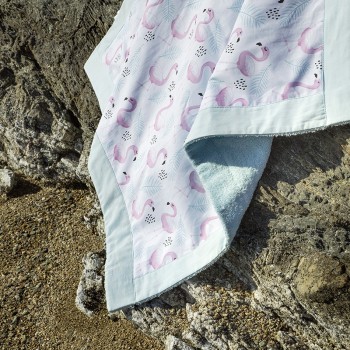 Nima Bebe Πετσέτα Θαλάσσης 75x75 - Pinkie Γαλάζιο, Ροζ