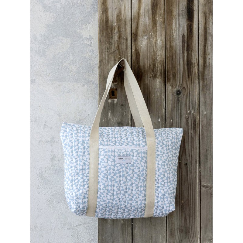 Nima Bebe Τσάντα αλλαγής 50x40x10 - Celso Λευκό, Γαλάζιο