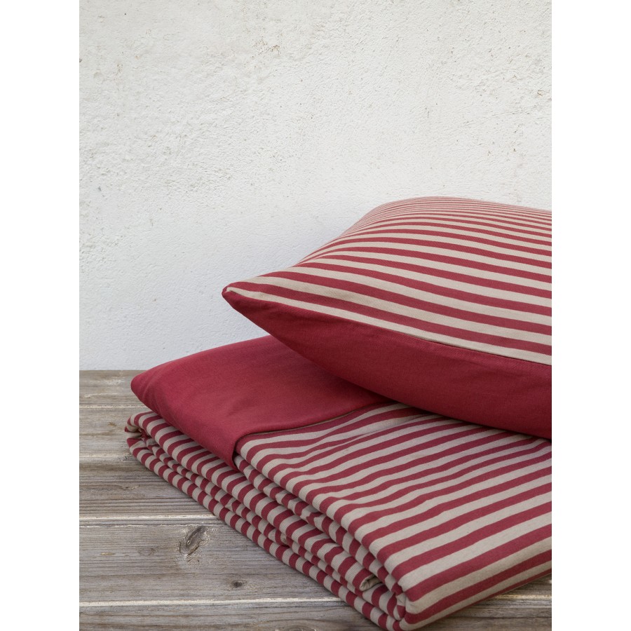 Nima Home Σετ Παπλωματοθήκη Μονή - Suave Terracotta Κεραμιδί   (1 x 160x240   52x72)