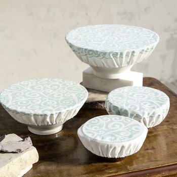 Nima Home Κάλυμμα υφασμάτινο για Μπωλ Δ.15-22 - Lotus Μέντα, Πράσινο