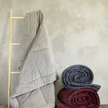 Nima Home Κουβέρτα/Πάπλωμα Υπέρδιπλο 220x240 - Nuan Dark Gray Γκρι   220x240