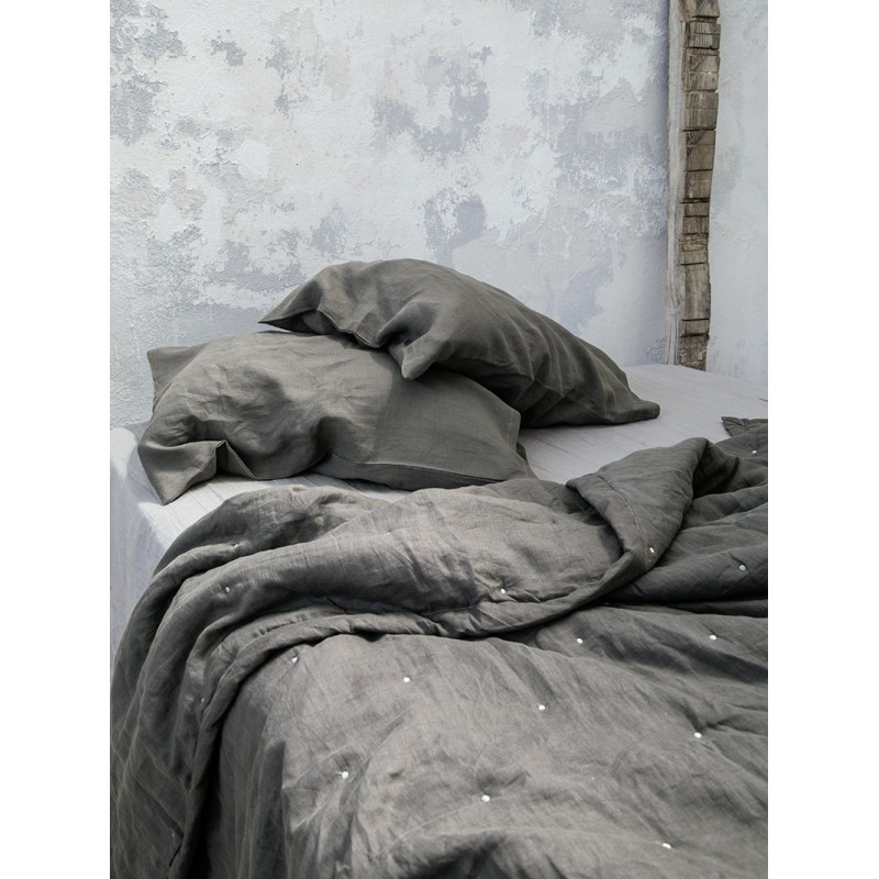 Nima Home Κουβερλί Γίγας Linen - Dark Gray Γκρι   240x260