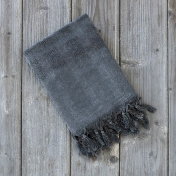 Nima Home Πετσέτα/Παρεό 95x150 - Argos Dark Gray Μαύρο