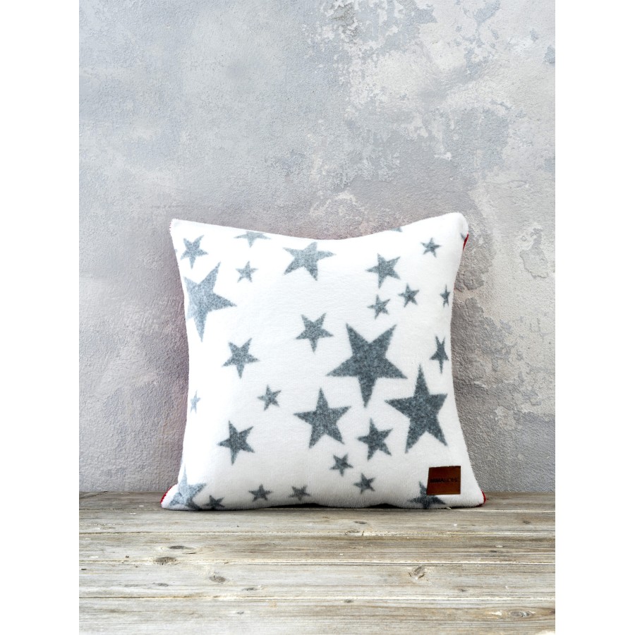 Nima Home Διακοσμητικό μαξιλάρι 45x45 - Lunar Γκρι, Κόκκινο