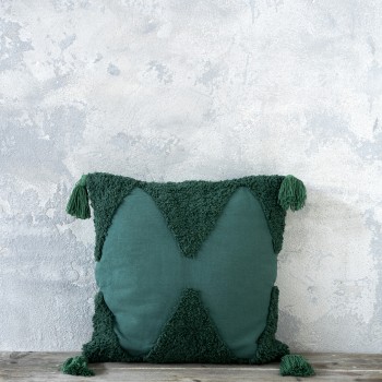 Nima Home Διακοσμητικό μαξιλάρι 45x45 - Amadeo Dark Green Πράσινο