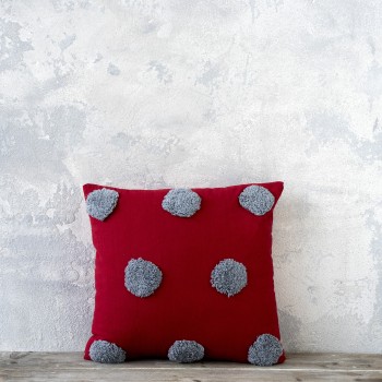 Nima Home Διακοσμητικό μαξιλάρι 45x45 - Borla Red Κόκκινο
