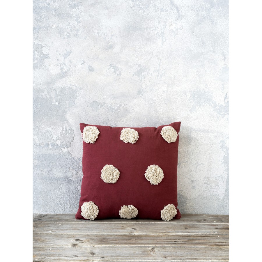 Nima Home Διακοσμητικό μαξιλάρι 45x45 - Borla Wine Red Μπορντώ