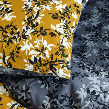 Nima Home Σετ Παπλωματοθήκη Μονή - Zinnia Πράσινο, Γκρι   (1 x 160x240   52x72)