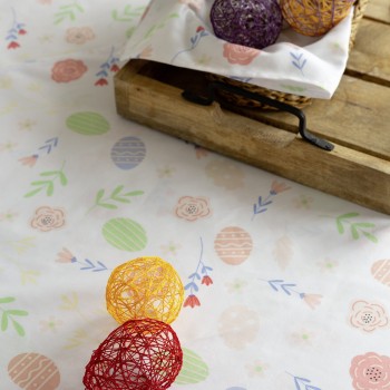 Nima Home Τραπεζομάντηλο 150x150 - Easter Fest Λευκό, Ροζ
