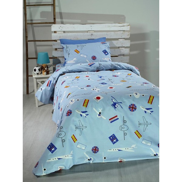 Σετ Σεντόνια Cotton Feelings 08 Μονό με λάστιχο(105x205+30)