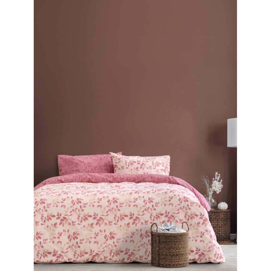 Kocoon Home Σετ Παπλωματοθήκη Μονή - Fall Pink    (1 x 165x245   50x72)