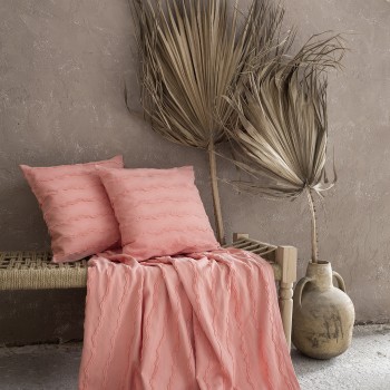 Nima Home Διακοσμητικό Ριχτάρι καναπέ 130x170 - Oleada Coral Κοραλί