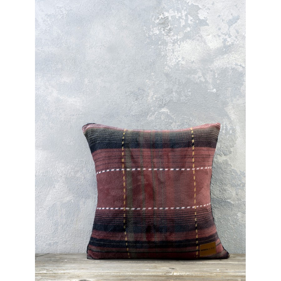 Nima Home Διακοσμητικό μαξιλάρι 45x45 - Couture Μπορντώ