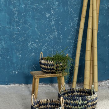 Nima Home Καλάθι 35x18 - Saira Μπεζ, Μπλε