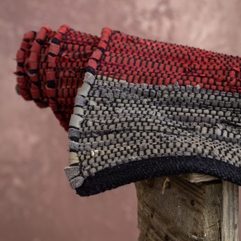 NIMA Home Χαλάκι 60x130 - Arlo Red Κόκκινο, Γκρι