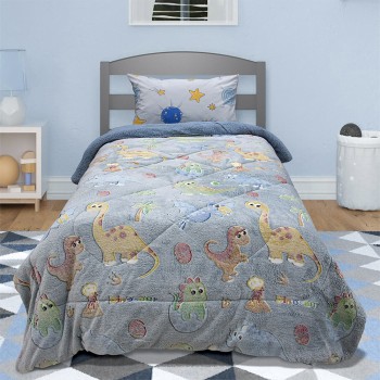 LINO ΚΟΥΒΕΡΤΟΠΑΠΛΩMA ΦΩΣΦΟΡΙΖΕ VOLCANO GREY-CIEL 160X220