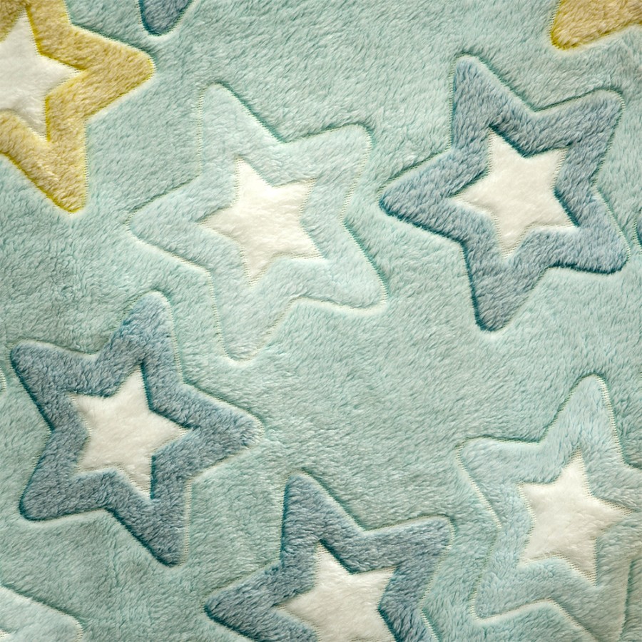 LINO ΚΟΥΒΕΡΤΑ FLEECE ΦΩΣΦΟΡΙΖΕ STER MINT 160X220