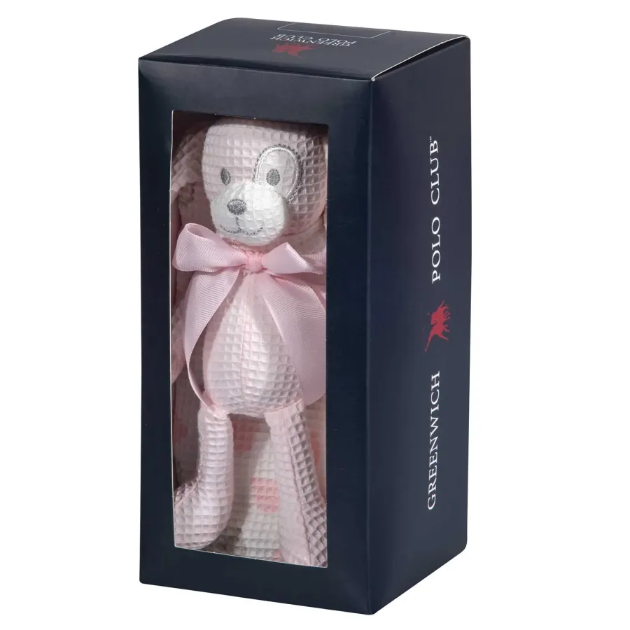 GREENWICH POLO CLUB ΚΟΥΒΕΡΤΑ ΠΙΚΕ 75X100 ΒΑΒΥ ESSENTIAL 8855 PINK, WHITE