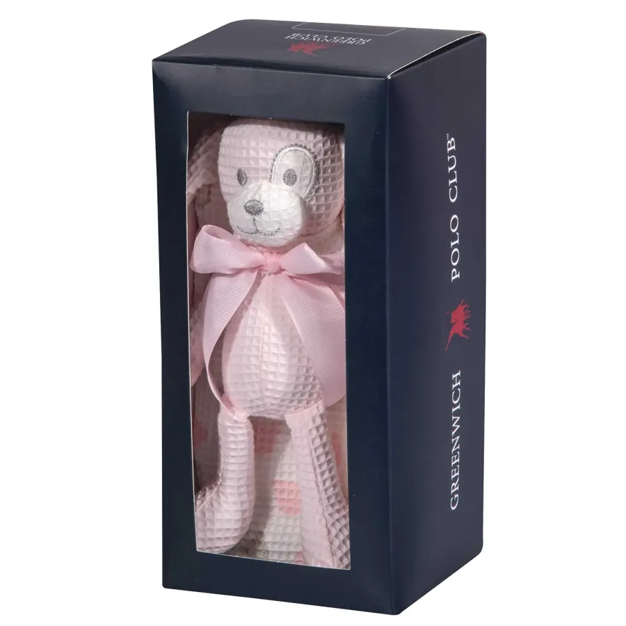 GREENWICH POLO CLUB ΚΟΥΒΕΡΤΑ ΠΙΚΕ 75X100 ΒΑΒΥ ESSENTIAL 8857 PINK, WHITE