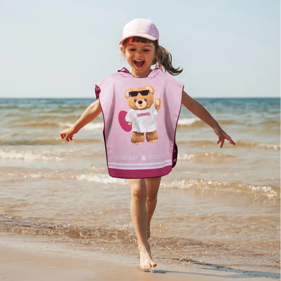 GREENWICH POLO CLUB JUNIOR ΠΟΝΤΣΟ ΘΑΛΑΣΣΗΣ 50Χ115 4039 PINK