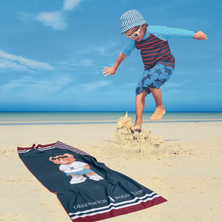 GREENWICH POLO CLUB JUNIOR ΠΕΤΣΕΤΑ ΘΑΛΑΣΣΗΣ 70Χ140 4042 BLUE, RED