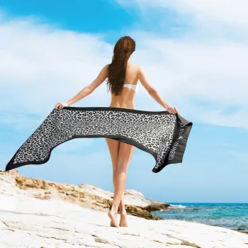 GREENWICH POLO CLUB ΠΕΤΣΕΤΑ ΘΑΛΑΣΣΗΣ 80Χ170 ESSENTIAL 4036 BLACK, TAUPE