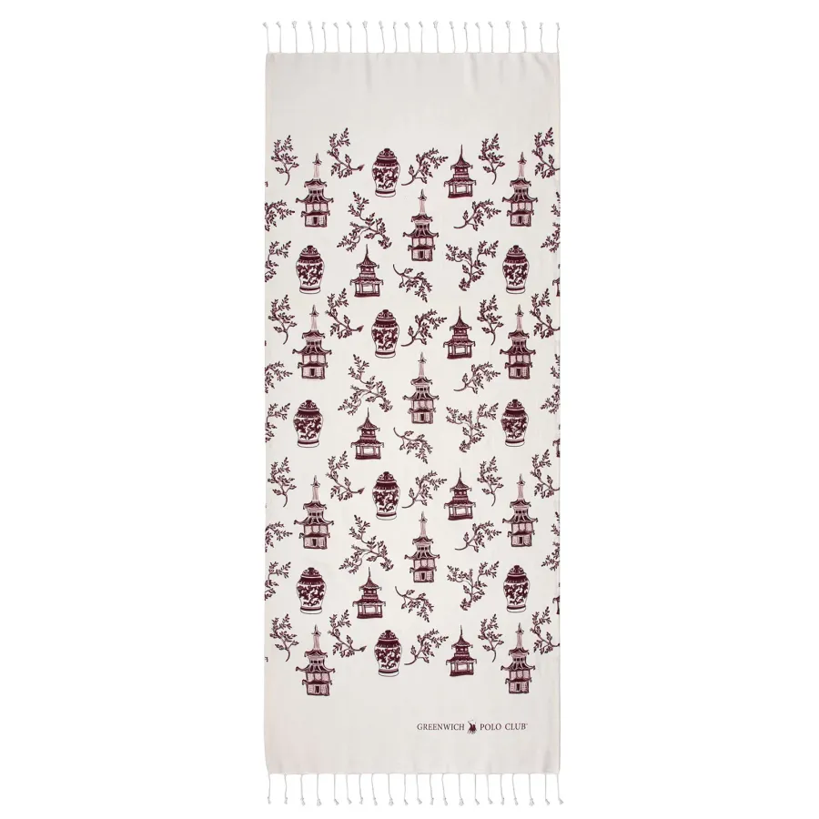 GREENWICH POLO CLUB ΠΕΤΣΕΤΑ-ΠΑΡΕΟ 80Χ180 3671 ΕΚΡΟΥ, ΜΠΟΡΝΤΩ