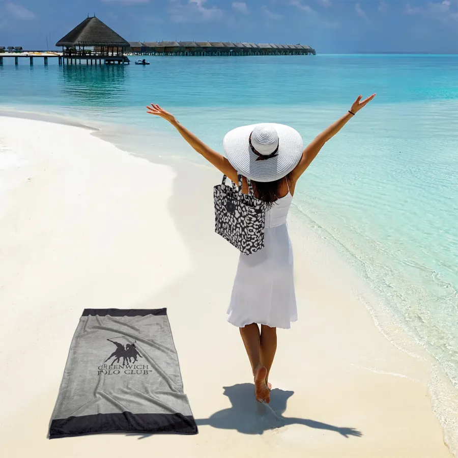 GREENWICH POLO CLUB ΠΕΤΣΕΤΑ ΘΑΛΑΣΣΗΣ 90Χ170 4045 GREY