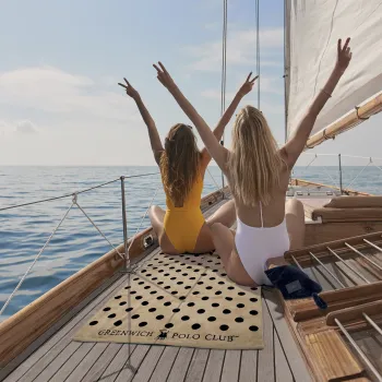 GREENWICH POLO CLUB ΠΕΤΣΕΤΑ ΘΑΛΑΣΣΗΣ 90Χ170 4071 BLACK, TAUPE