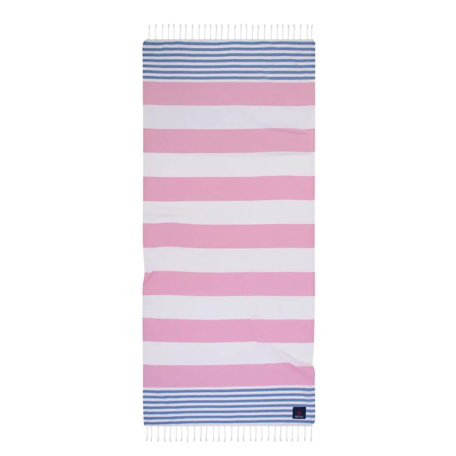 GREENWICH POLO CLUB ΠΕΤΣΕΤΑ-ΠΑΡΕΟ 80Χ180 3814 ΜΠΛΕ, ΡΟΖ