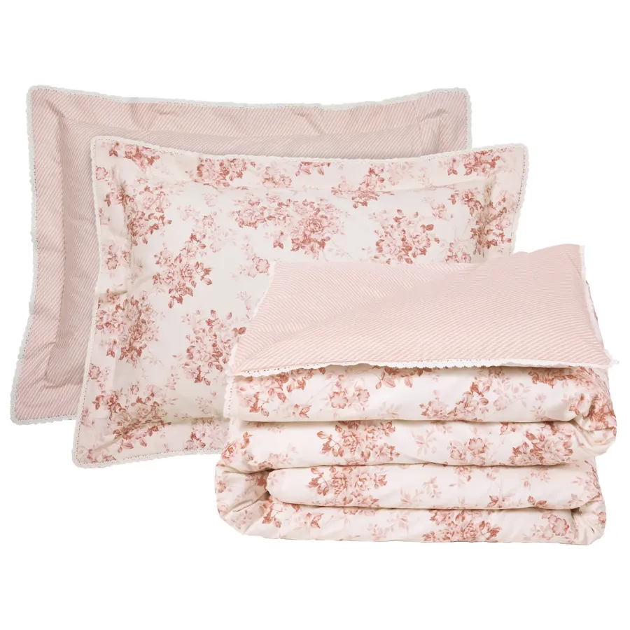 DAS HOME ΣΕΝΤΟΝΙΑ ΣΕΤ KING PRESTIGE 1694 BEIGE, ROSE