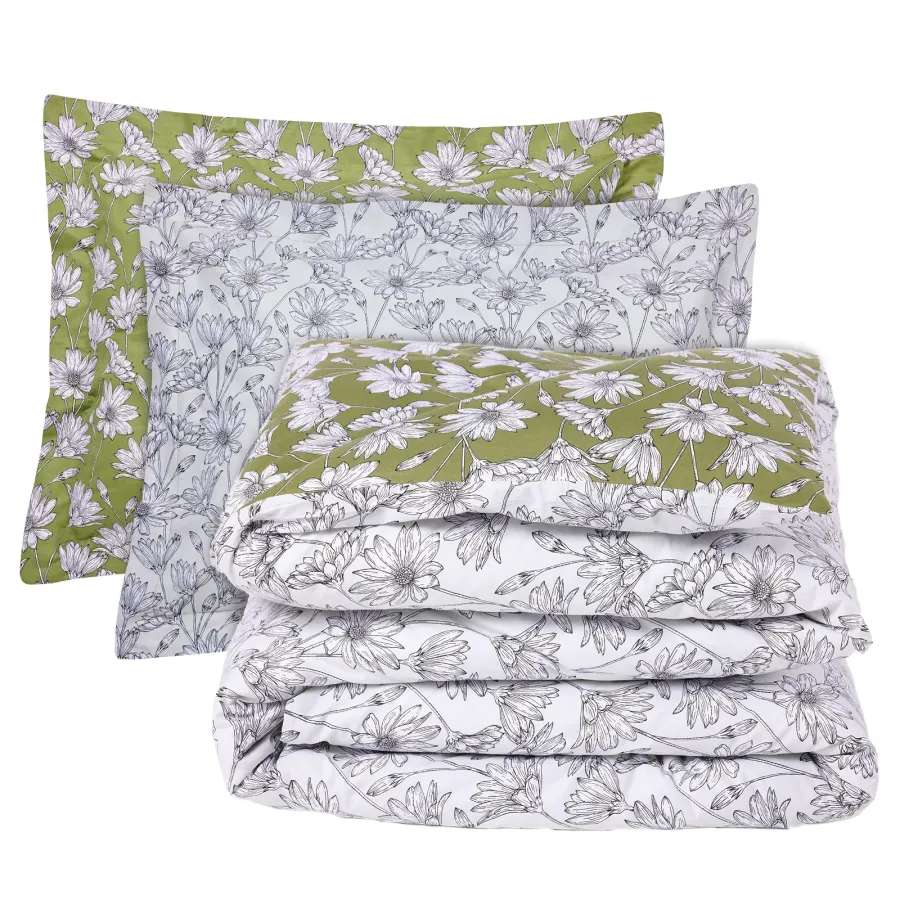 DAS HOME ΣΕΤ ΣΕΝΤΟΝΙΑ KING HAPPY 9670 IVORY, OLIVE