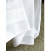 Nima Hotelling Τραπεζομάντηλο 160x160 - 100% Βαμβάκι με σατέν μπορντούρα Λευκό