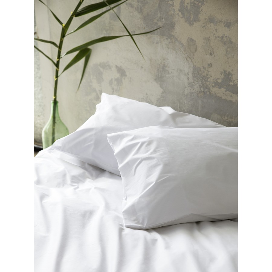 Nima Hotelling Παπλωματοθήκη 230x240 - 144 Κλωστές - 50% Βαμβάκι / 50% Πολυέστερ Λευκό   230x240