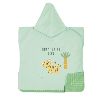 Nima Kids Πόντσο No 5/8 - Funny Safari Πράσινο